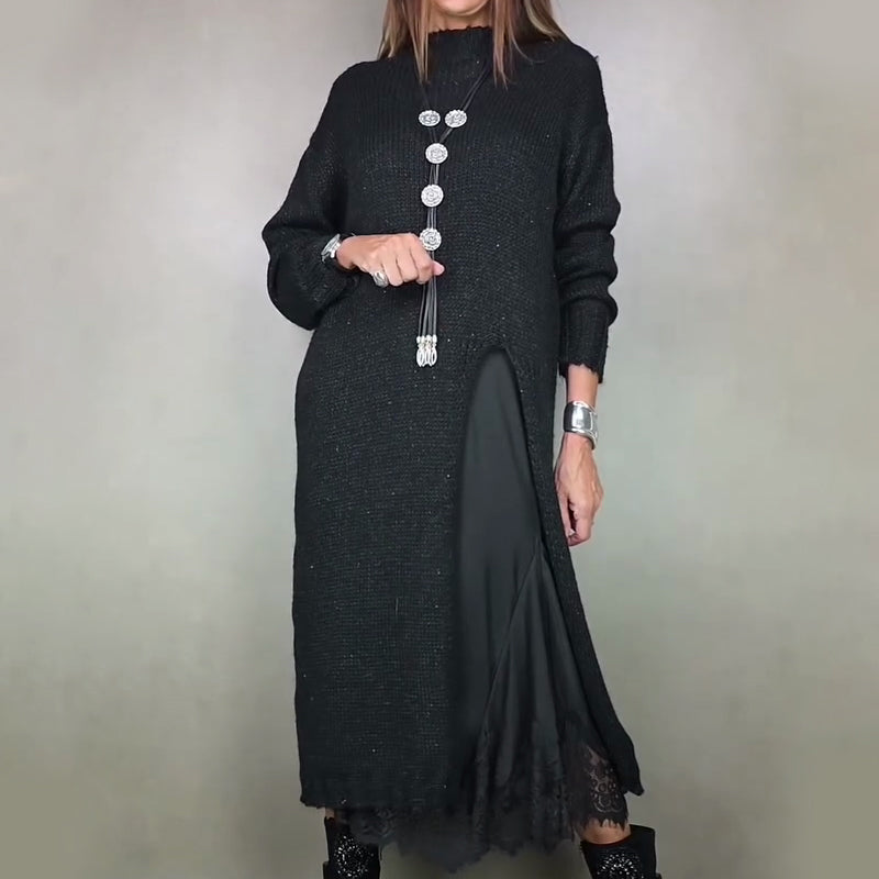 Women's Two-Piece Set with Sweater Dress