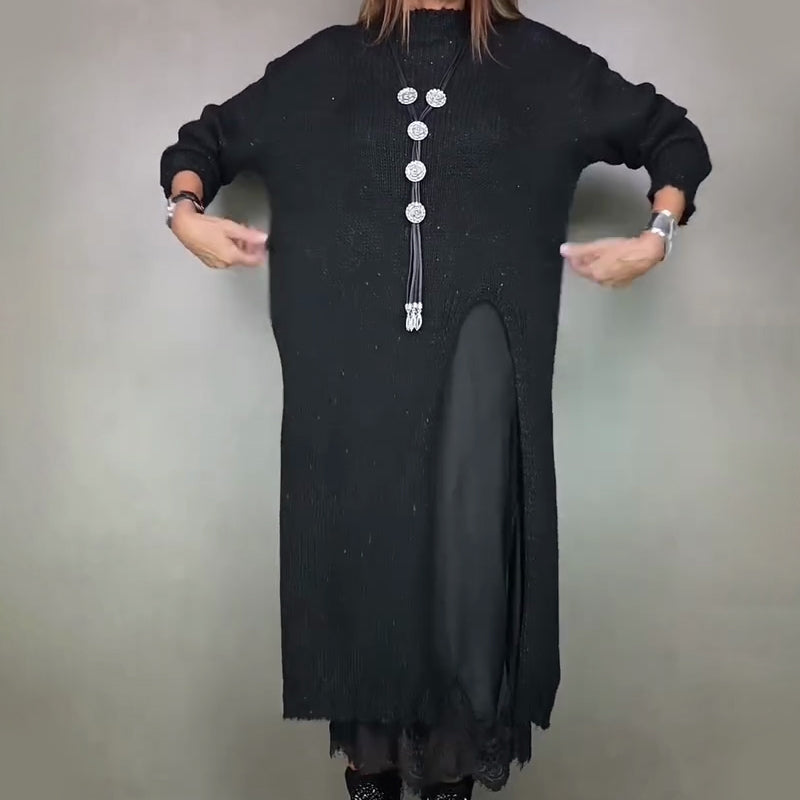 Women's Two-Piece Set with Sweater Dress