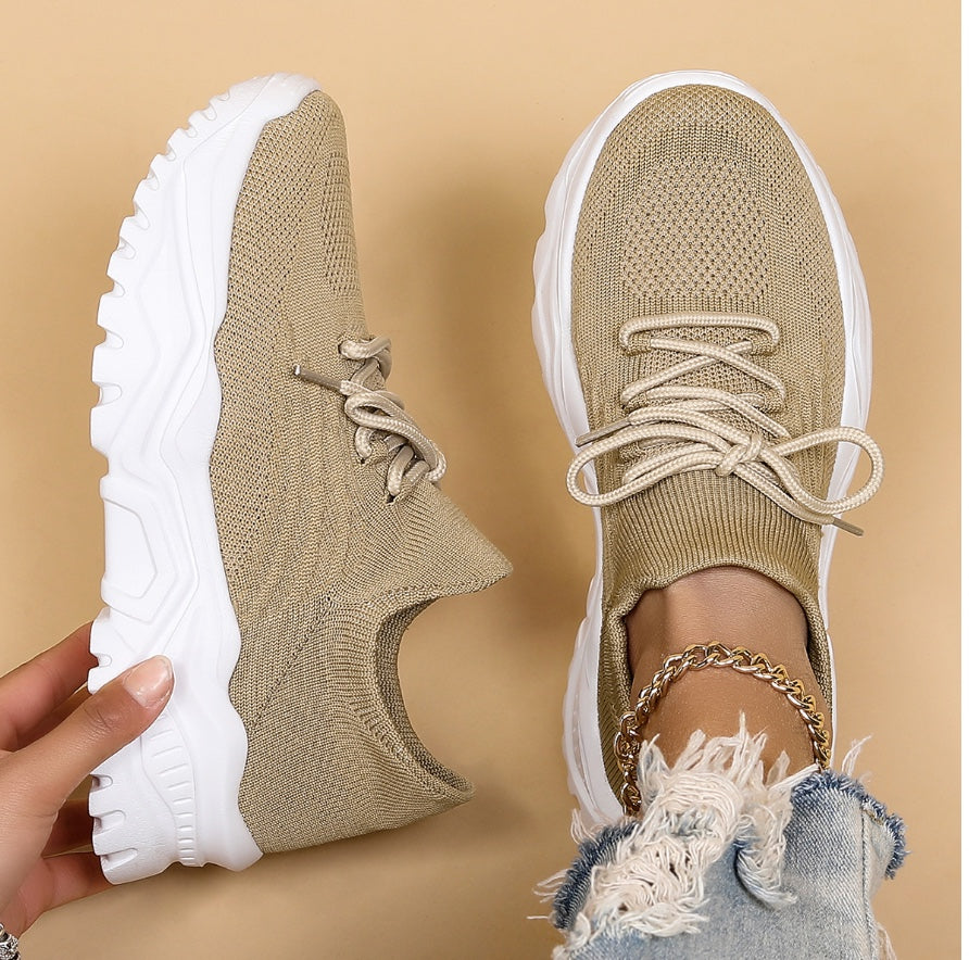 Sneakersy Na Masywnej Podeszwie Damskie