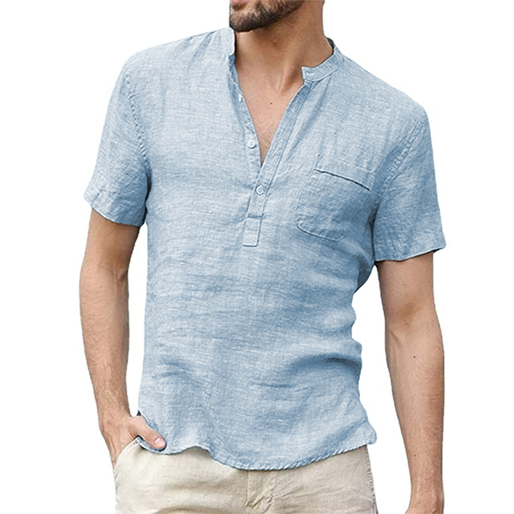 Koszulka Henley Casual Męskie