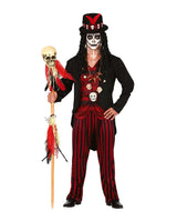 Halloween-kostume til mænd med kraniemotiv