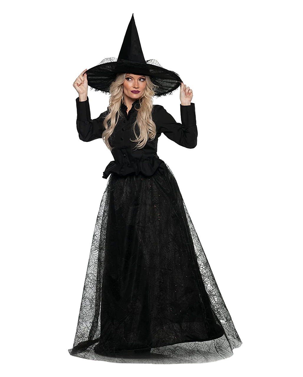 Strój Halloween Czarownicy Z Kokardą W Talii Damski