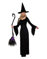 Halloween-heksedragt til kvinder med udsvungne ærmer